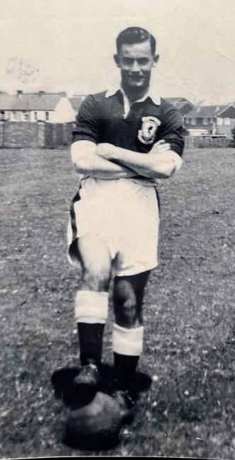 Brian Burgoyne in his Welsh kit
